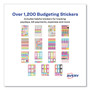 Avery Budgeting Planner Stickers, Budget Theme, Assorted Colors, 1,224/Pack (AVE6788) View Product Image