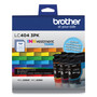 Brother LC4043PK INKvestment Ink, 750 Page-Yield, Cyan/Magenta/Yellow, 3/Pack View Product Image