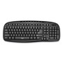 Adesso WKB1330CB Wireless Desktop Keyboard and Mouse Combo, 2.4 GHz Frequency/30 ft Wireless Range, Black (ADEWKB1330CB) View Product Image