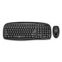 Adesso WKB1330CB Wireless Desktop Keyboard and Mouse Combo, 2.4 GHz Frequency/30 ft Wireless Range, Black (ADEWKB1330CB) View Product Image