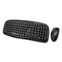 Adesso WKB1330CB Wireless Desktop Keyboard and Mouse Combo, 2.4 GHz Frequency/30 ft Wireless Range, Black (ADEWKB1330CB) View Product Image