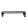 3M Monitor Stand MS100B, 21.6 x 9.4 x 2.7 to 3.9, Black/Clear, Supports 33 lb (MMMMS100B) View Product Image