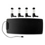 3M Monitor Stand MS100B, 21.6 x 9.4 x 2.7 to 3.9, Black/Clear, Supports 33 lb View Product Image