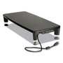 3M Monitor Stand MS100B, 21.6 x 9.4 x 2.7 to 3.9, Black/Clear, Supports 33 lb (MMMMS100B) View Product Image