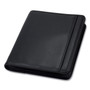 Samsill Professional Zippered Pad Holder/Ring Binder, Pockets, Writing Pad, Vinyl Black (SAM15650) View Product Image
