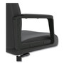 Union & Scale Prestige Bonded Leather Manager Chair, Supports Up to 275 lb, Black Seat/Back, Black Base View Product Image