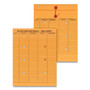 Universal Light Brown Kraft String/Button Interoffice Envelope, #97, Two-Sided Five-Column Format, 10 x 13, Light Brown Kraft, 100/Box (UNV63568) View Product Image