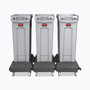 Rubbermaid Commercial Slim Jim Resin Trainable Dolly, 120 lb Capacity, 23.86 x 14.71 x 8.36, Black View Product Image