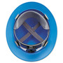 MSA V-Gard Full-Brim Hard Hats, Ratchet Suspension, Size 6.5 to 8, Blue (MSA475368) View Product Image