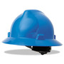 MSA V-Gard Full-Brim Hard Hats, Ratchet Suspension, Size 6.5 to 8, Blue (MSA475368) View Product Image