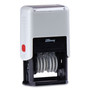 Offistamp Numberer, Pre-Inked/Re-Inkable, 6 Bands, 1.88 x 0.25, Black View Product Image