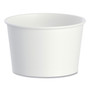 SOLO Double Poly Paper Food Containers, 8 oz, 3.8" Diameter x 2.4" h, White, 50/Pack, 20 Packs/Carton View Product Image