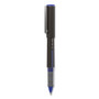 TRU RED Rollerball Pen, Stick, Fine 0.5 mm, Blue Ink, Black/Blue/Clear Barrel, 3/Pack View Product Image