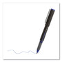 TRU RED Rollerball Pen, Stick, Fine 0.5 mm, Blue Ink, Black/Blue/Clear Barrel, 3/Pack View Product Image