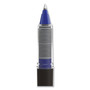 TRU RED Rollerball Pen, Stick, Fine 0.5 mm, Blue Ink, Black/Blue/Clear Barrel, 3/Pack View Product Image