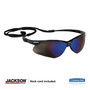 KleenGuard Nemesis Safety Glasses, Black Frame, Blue Mirror Lens (KCC14481) View Product Image