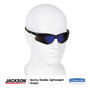 KleenGuard Nemesis Safety Glasses, Black Frame, Blue Mirror Lens (KCC14481) View Product Image