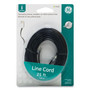 Power Gear Line Cord, Plug/Plug, 25 ft, Black View Product Image