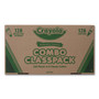 Crayola Crayons and Markers Combo Classpack, Eight Colors, 256/Set View Product Image