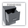 Alera Soho Vertical File Cabinet, 2 Drawers: File/File, Letter, Charcoal, 14" x 18" x 24.1" View Product Image