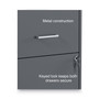 Alera Soho Vertical File Cabinet, 2 Drawers: File/File, Letter, Charcoal, 14" x 18" x 24.1" View Product Image