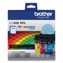 Brother LC4063PK INKvestment Ink, 1,500 Page-Yield, Cyan/Magenta/Yellow, 3 Pack View Product Image