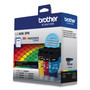 Brother LC4063PK INKvestment Ink, 1,500 Page-Yield, Cyan/Magenta/Yellow, 3 Pack View Product Image
