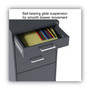 Alera Soho Vertical File Cabinet, 3 Drawers: Pencil/File/File, Letter, Charcoal, 14" x 18" x 26.9" View Product Image