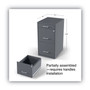 Alera Soho Vertical File Cabinet, 3 Drawers: Pencil/File/File, Letter, Charcoal, 14" x 18" x 26.9" View Product Image