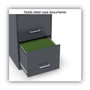 Alera Soho Vertical File Cabinet, 3 Drawers: Pencil/File/File, Letter, Charcoal, 14" x 18" x 26.9" View Product Image