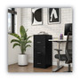 Alera Soho Vertical File Cabinet, 3 Drawers: File/File/File, Letter, Black, 14" x 18" x 34.9" (ALESVF1835BL) View Product Image