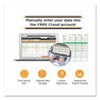 uPunch UB1000 Electronic Non-Calculating Time Clock Bundle, LCD Display, Beige/Green View Product Image