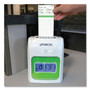 uPunch UB1000 Electronic Non-Calculating Time Clock Bundle, LCD Display, Beige/Green View Product Image