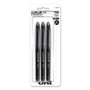 uniball AIR Porous Gel Pen, Stick, Medium 0.7 mm, Black Ink, Black Barrel, 3/Pack View Product Image
