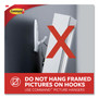 Command General Purpose Wire Hooks, Large, Metal, White, 5 lb Capacity, 3 Hooks and 8 Strips/Pack View Product Image