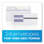 TOPS 1099 Double Window Envelope, Commercial Flap, Self-Adhesive Closure, 3.75 x 8.75, White, 24/Pack View Product Image