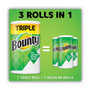 Bounty Select-a-Size Kitchen Roll Paper Towels, 2-Ply, White, 5.9 x 11, 147 Sheets/Roll, 6 Rolls/Pack View Product Image