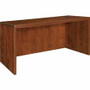Lorell Essentials Series Rectangular Desk Shell - 29.5" Height x 47.3" Width x 29.5" Depth x 1" Thickness - Finish: Cherry, Laminate - Grommet, Modesty Panel, Cord Management, Adjustable Feet Product Image 