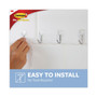 Command Small Wire Hooks, Small, Plastic/Metal, Clear, 0.5 lb Capacity, Clear, 15 Hooks and 20 Strips/Pack View Product Image