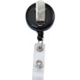Advantus Snap Clip Retractable ID Reel - Black - Sturdy - (AVT75667) Product Image 