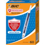 BIC PrevaGuard Round Stic Ballpoint Pen - 1 mm Medium Pen Point - Blue Ink - Blue Plastic Barrel - (BICGSAM60BE) Product Image 