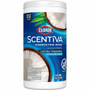 Clorox Scentiva Wipes, Bleach Free Cleaning Wipes - Ready-To-Use - Coconut & Water Lily Scent - Bleach-free, Disinfectant, Deodorize - White - 75/Tub Product Image 