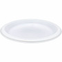 Genuine Joe 9" Reusable Plastic Plates - Serving - Disposable - 9" Diameter - White - Plastic Body - (GJO10329) Product Image 