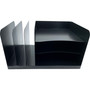 Huron Desk Organizer,Vertical/Horizontal,6 Slots,15"x11"x8",Black (HURHASZ0148) View Product Image