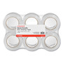 Universal Quiet Tape Box Sealing Tape, 3" Core, 1.88" x 109 yds, Clear, 6/Pack (UNV73000) View Product Image