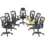 Lorell High-Back Chair, Exec, Mesh, 28-1/2"x28-1/2"x45", Black (LLR86200) View Product Image