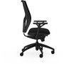 Lorell High-Back Mesh Chairs With Fabric Seat (LLR83109) View Product Image