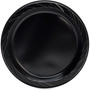 Genuine Joe Round Plates, 9", Plastic,125/PK, Black (GJO10429) View Product Image