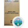Green Label 9" Green Label Economy Paper Plates - Microwave Safe - 9" Diameter - White - Paper Body - 100/Bag Product Image 