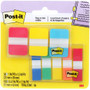 Post-it Tabs and Flags Combo Pack - Red, Yellow, Blue, Green, Orange - Sticky, Adhesive Product Image 